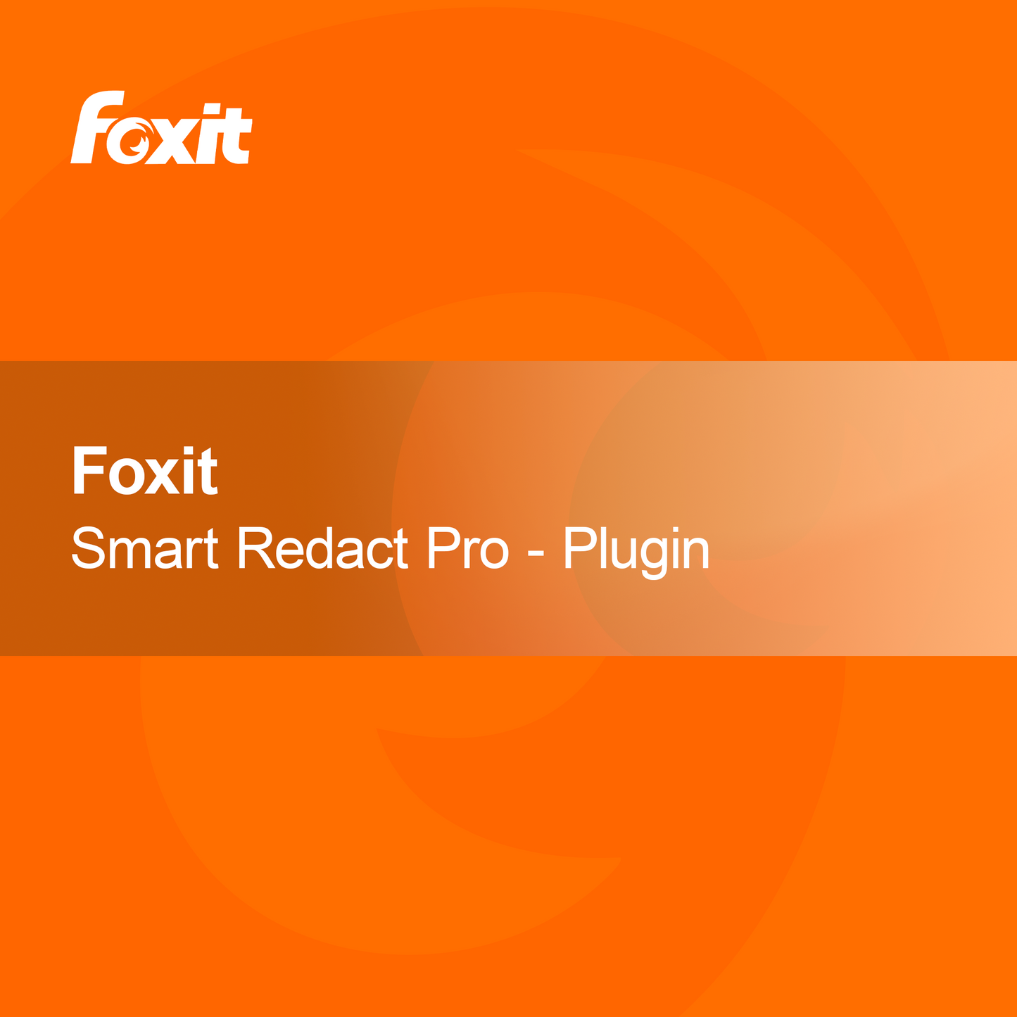 Foxit Smart Redact Pro - Πρόσθετο