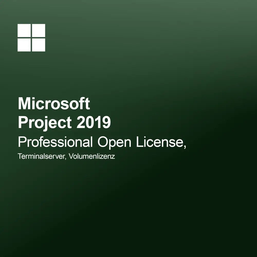 Microsoft Project 2019 Professional Open License, Terminalserver, Άδεια Όγκου