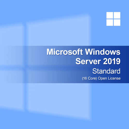 Microsoft Windows Server 2019 Standaard (16 Core) Open Licentie