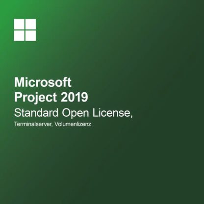 Microsoft Project 2019 Standard Open License, Terminalserver, volumelicentie